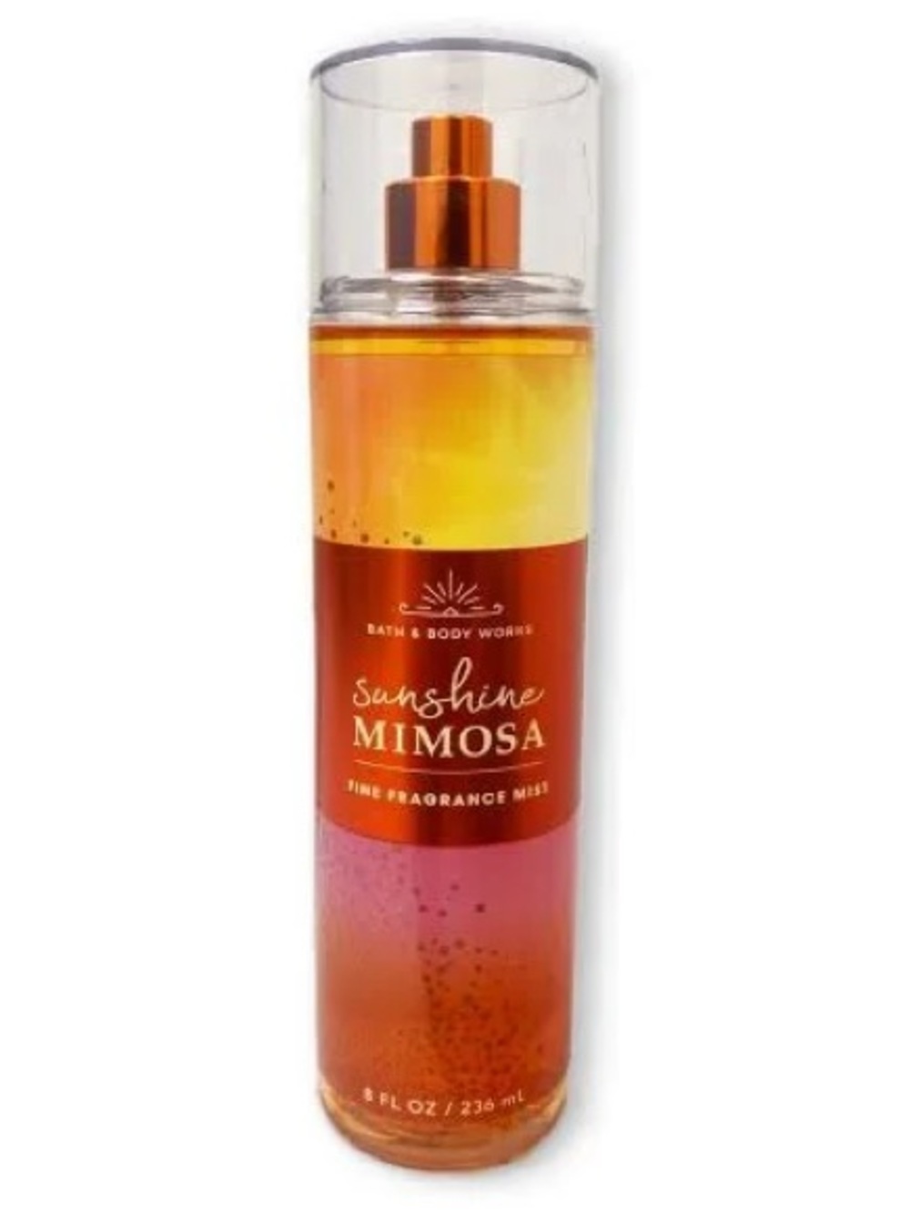 Bath & Body Works Sunshine Mimosa Fragrance Mist — Orange, Pink, Yellow